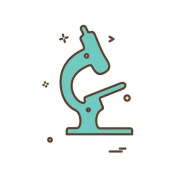Microscope icon design vector Illustrazione stock