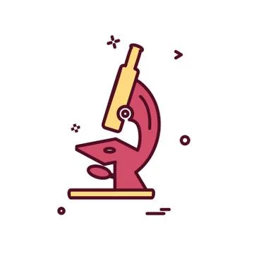 Microscope icon design vector Stock Illustration