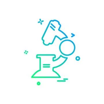 Microscope icon design vector Illustrazione stock