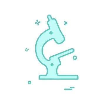 Microscope icon design vector Illustrazione stock