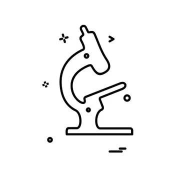 Microscope icon design vector Stock Illustration
