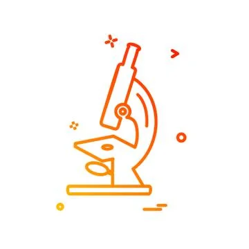 Microscope icon design vector 스톡 일러스트