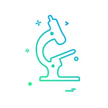 Microscope icon design vector イラスト素材