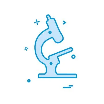 Microscope icon design vector イラスト素材