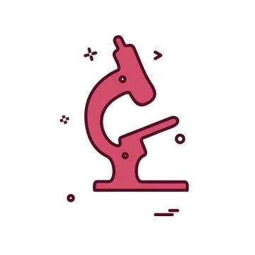 Microscope icon design vector Illustrazione stock