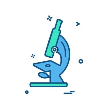 Microscope icon design vector Illustrazione stock