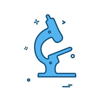 Microscope icon design vector 스톡 일러스트