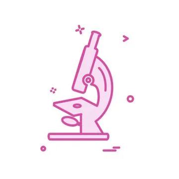 Microscope icon design vector Illustrazione stock