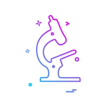 Microscope icon design vector Stock Illustration