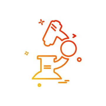 Microscope icon design vector Illustrazione stock