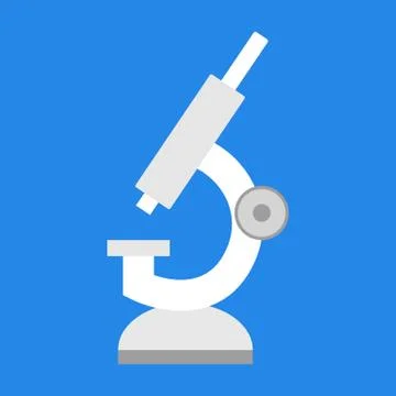 Microscope icon. Equipment for laboratory research, science Stockillustratie