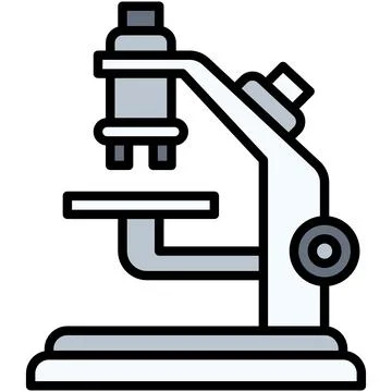 Microscope icon, High school related vector illustration Illustrazione stock