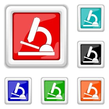 Microscope icon Stock Illustration