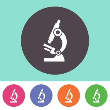 Microscope icon Illustration