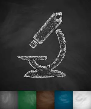 Microscope icon Stock Illustration