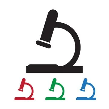 Microscope icon Illustrazione stock