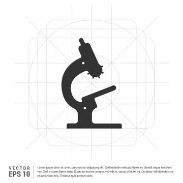 Microscope icon Illustrazione stock