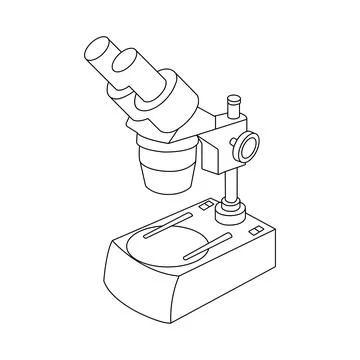 Microscope icon Illustrazione stock
