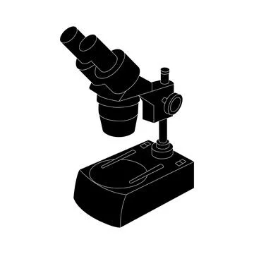 Microscope icon Illustrazione stock