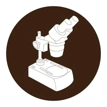 Microscope icon Illustrazione stock