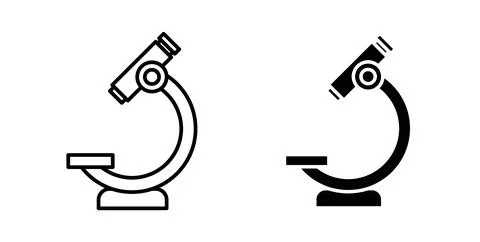 Microscope icon Illustration designs pack for Web Stock Illustration