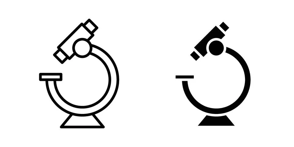 Microscope icon Illustration Eps10 for web or app 스톡 일러스트