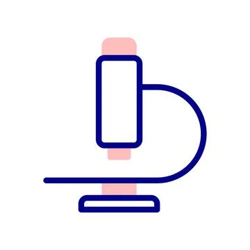 Microscope icon. an instrument for viewing small microbes. Stock Illustration