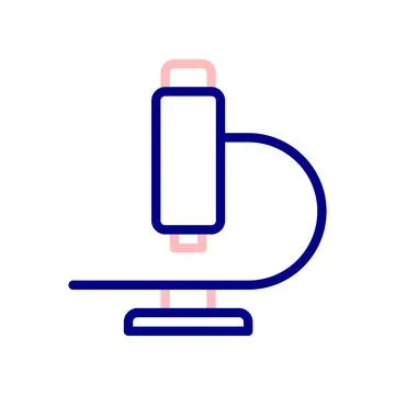 Microscope icon. an instrument for viewing small microbes. Stock Illustration