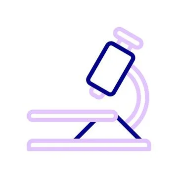 Microscope icon. an instrument for viewing small microbes. Stock Illustration