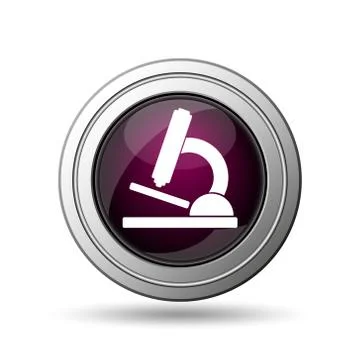  microscope icon. internet button on white background.. Stock Illustration