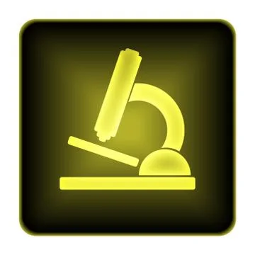 Microscope icon. internet button on white background.. Stock Illustration