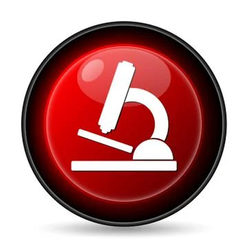 Microscope icon. internet button on white background.. 스톡 일러스트