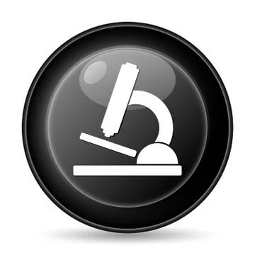 Microscope icon. internet button on white background.. Stock Illustration