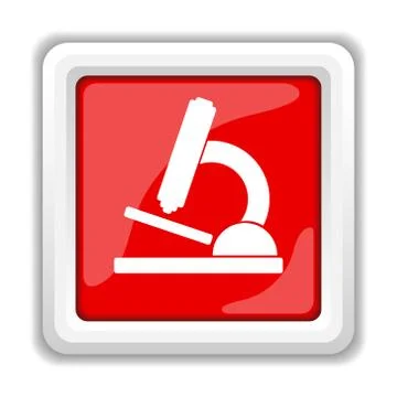 Microscope icon. internet button on white background.. Stock Illustration