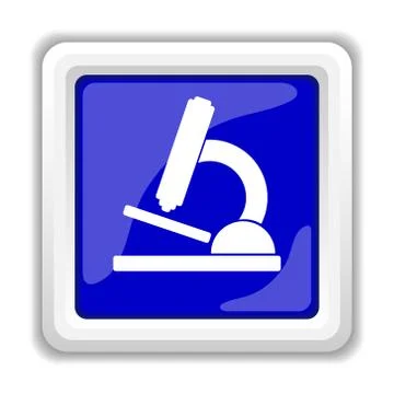 Microscope icon. Internet button on white background.. Illustrazione stock
