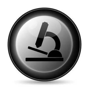 Microscope icon. Internet button on white background.. 스톡 일러스트