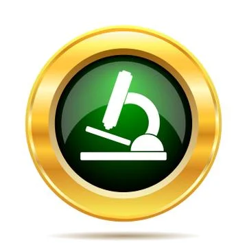 Microscope icon. Internet button on white background.. Stock Illustration