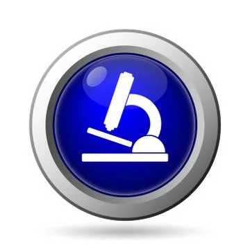 Microscope icon. Internet button on white background.. Stock Illustration