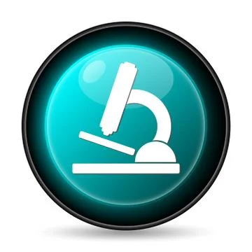 Microscope icon. Internet button on white background.. Stock Illustration