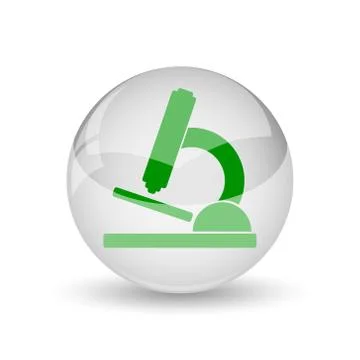 Microscope icon. Internet button on white background.. Stock Illustration