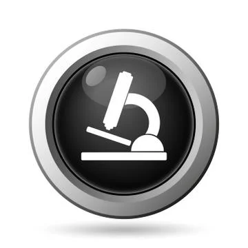 Microscope icon. Internet button on white background.. Stock Illustration