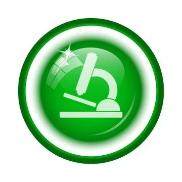 Microscope icon. Internet button on white background.. Stock Illustration