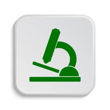 Microscope icon. Internet button on white background.. Stock Illustration