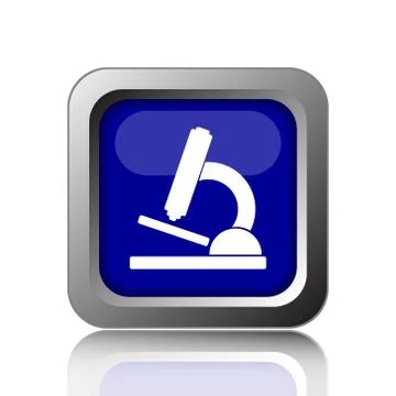 Microscope icon. Internet button on white background.. Stock Illustration