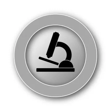 Microscope icon. Internet button on white background.. Stock Illustration