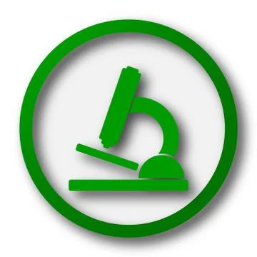Microscope icon. Internet button on white background.. Stock Illustration