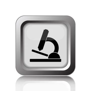 Microscope icon. Internet button on white background.. Stock Illustration