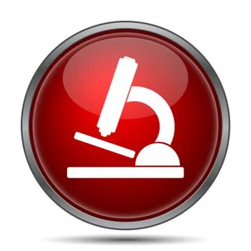 Microscope icon. Internet button on white background.. Stock Illustration