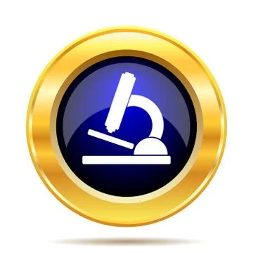Microscope icon. Internet button on white background.. Stock Illustration
