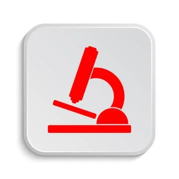 Microscope icon. Internet button on white background.. Stock Illustration